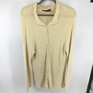 Cyrus Chenille Slouchy Button Down Cardigan